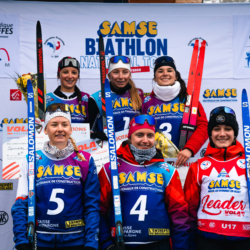 SAMSE N°7,PRÉMANON, FRANCE - FEBRUARY 28: LOUANE ADAM of FRA, GABRIELLE BOURGEOIS of FRA, ZELIE PIC of FRA, CHLOE VERMEULEN of FRA, ZOE BRAY of FRA February 28, 2026 in PRÉMANON, France. (Photo by Rodriguez Alexis / @Aleiks_photo)