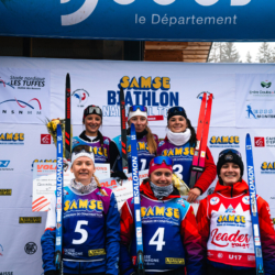SAMSE N°7,PRÉMANON, FRANCE - FEBRUARY 28: LOUANE ADAM of FRA, GABRIELLE BOURGEOIS of FRA, ZELIE PIC of FRA, CHLOE VERMEULEN of FRA, ZOE BRAY of FRA February 28, 2026 in PRÉMANON, France. (Photo by Rodriguez Alexis / @Aleiks_photo)