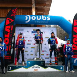 SAMSE N°7,PRÉMANON, FRANCE - FEBRUARY 28: NATHAN CORDELIER of FRA, VALENTIN BUIREY of FRA, NOA HUMBERT of FRA, MARTIN MINAZZI of FRA, RAPHAEL KERGOAT of FRA February 28, 2026 in PRÉMANON, France. (Photo by Rodriguez Alexis / @Aleiks_photo)