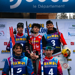 SAMSE N°7,PRÉMANON, FRANCE - FEBRUARY 28: NATHAN CORDELIER of FRA, VALENTIN BUIREY of FRA, NOA HUMBERT of FRA, MARTIN MINAZZI of FRA, RAPHAEL KERGOAT of FRA February 28, 2026 in PRÉMANON, France. (Photo by Rodriguez Alexis / @Aleiks_photo)
