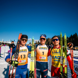 SAMSE N°7,PRÉMANON, FRANCE - MARCH 1: CYPRIEN MERMILLOD BLARDET of FRA, OSCAR LOMBARDOT of FRA and REMI BROUTIER of FRA March 1, 2026 in PRÉMANON, France. (Photo by Rodriguez Alexis / @Aleiks_photo)