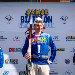 SAMSE N°7,PRÉMANON, FRANCE - MARCH 1: NOE SEIGNEUR of FRA, CYPRIEN MERMILLOD BLARDET of FRA, FLAVIO GUY of FRA March 1, 2026 in PRÉMANON, France. (Photo by Rodriguez Alexis / @Aleiks_photo)