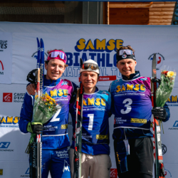 SAMSE N°7,PRÉMANON, FRANCE - MARCH 1: NOE SEIGNEUR of FRA, CYPRIEN MERMILLOD BLARDET of FRA, FLAVIO GUY of FRA March 1, 2026 in PRÉMANON, France. (Photo by Rodriguez Alexis / @Aleiks_photo)