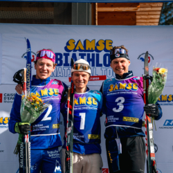 SAMSE N°7,PRÉMANON, FRANCE - MARCH 1: NOE SEIGNEUR of FRA, CYPRIEN MERMILLOD BLARDET of FRA, FLAVIO GUY of FRA March 1, 2026 in PRÉMANON, France. (Photo by Rodriguez Alexis / @Aleiks_photo)