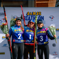 SAMSE N°7,PRÉMANON, FRANCE - MARCH 1: MAELA CORREIA of FRA, FANY BERTRAND of FRA, LOLA BUGEAUD of FRA March 1, 2026 in PRÉMANON, France. (Photo by Rodriguez Alexis / @Aleiks_photo)