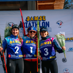 SAMSE N°7,PRÉMANON, FRANCE - MARCH 1: MAELA CORREIA of FRA, FANY BERTRAND of FRA, LOLA BUGEAUD of FRA March 1, 2026 in PRÉMANON, France. (Photo by Rodriguez Alexis / @Aleiks_photo)