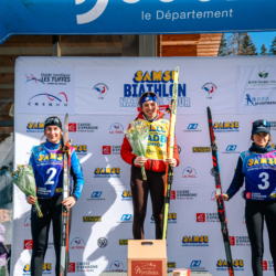 SAMSE N°7,PRÉMANON, FRANCE - MARCH 1: MAELA CORREIA of FRA, FANY BERTRAND of FRA, LOLA BUGEAUD of FRA March 1, 2026 in PRÉMANON, France. (Photo by Rodriguez Alexis / @Aleiks_photo)