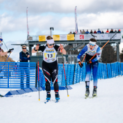 SAMSE N°7,PRÉMANON, FRANCE - MARCH 1: COLINE LANCHAIS of FRA, CLOVIS HENOCQ of FRA March 1, 2026 in PRÉMANON, France. (Photo by Rodriguez Alexis / @Aleiks_photo)
