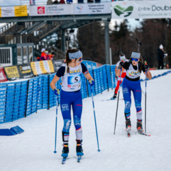 SAMSE N°7,PRÉMANON, FRANCE - MARCH 1: CASSANDRE COUDER of FRA, NINON DUVILLARD of FRA March 1, 2026 in PRÉMANON, France. (Photo by Rodriguez Alexis / @Aleiks_photo)