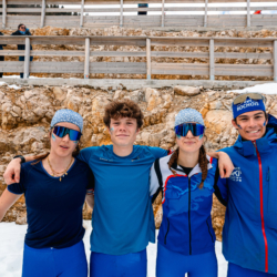 SAMSE N°7,PRÉMANON, FRANCE - MARCH 1: ELIOT PERRILLAT-BOTTONET of FRA, NINON DUVILLARD of FRA, NICOLAS COLOMBAN of FRA, CASSANDRE COUDER of FRA March 1, 2026 in PRÉMANON, France. (Photo by Rodriguez Alexis / @Aleiks_photo)