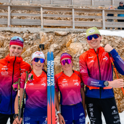 SAMSE N°7,PRÉMANON, FRANCE - MARCH 1: ALIX BLONDEAU-TOINY of FRA, AUGUSTIN REMONNAY of FRA, ROSE MARGUET of FRA, FIONA LAURENT of FRA March 1, 2026 in PRÉMANON, France. (Photo by Rodriguez Alexis / @Aleiks_photo)