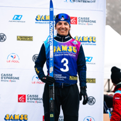 SAMSE N°7,PRÉMANON, FRANCE - FEBRUARY 28: CORALIE PERRIN of FRA February 28, 2026 in PRÉMANON, France. (Photo by Rodriguez Alexis / @Aleiks_photo)