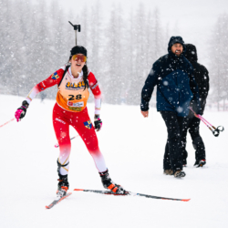 SAMSE N°8 FINALE,PEISEY, FRANCE - MARCH 14: EVA MARCOUX of FRA March 14, 2026 in PEISEY, France. (Photo by Rodriguez Alexis / @Aleiks_photo)