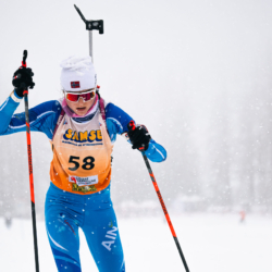 SAMSE N°8 FINALE,PEISEY, FRANCE - MARCH 14: CHARLOTTE MARCELAT of FRA March 14, 2026 in PEISEY, France. (Photo by Rodriguez Alexis / @Aleiks_photo)