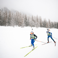 SAMSE N°8 FINALE,PEISEY, FRANCE - MARCH 14: LIZ-THI LAMOUR of FRA, CHLOE ORVAIN of FRA March 14, 2026 in PEISEY, France. (Photo by Rodriguez Alexis / @Aleiks_photo)