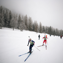 SAMSE N°8 FINALE,PEISEY, FRANCE - MARCH 14: ARMAND NAMOU CANDAU of FRA, ZABOU MELLOUET ACHARD of FRA March 14, 2026 in PEISEY, France. (Photo by Rodriguez Alexis / @Aleiks_photo)