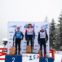 SAMSE N°8 FINALE,PEISEY, FRANCE - MARCH 14: CAMILLE GRATALOUP MANISSOLLE of FRA, ENZO BOUILLET of FRA, GUILLAUME POIROT of FRA March 14, 2026 in PEISEY, France. (Photo by Rodriguez Alexis / @Aleiks_photo)