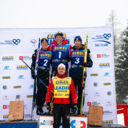 SAMSE N°8 FINALE,PEISEY, FRANCE - MARCH 14: CAMILLE GRATALOUP MANISSOLLE of FRA, ENZO BOUILLET of FRA, MARTIN BOTET of FRA, REMI BROUTIER of FRA March 14, 2026 in PEISEY, France. (Photo by Rodriguez Alexis / @Aleiks_photo)