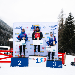 SAMSE N°8 FINALE,PEISEY, FRANCE - MARCH 15: EMILE PERRILLAT-BOTTONET of FRA, NANS MADELENAT of FRA, NIELS BIBOLLET of FRA March 15, 2026 in PEISEY, France. (Photo by Rodriguez Alexis / @Aleiks_photo)