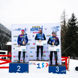 SAMSE N°8 FINALE,PEISEY, FRANCE - MARCH 15: JUDICAEL PERRILLAT-BOTTONET of FRA, CAMILLE GRATALOUP MANISSOLLE of FRA, FLAVIO GUY of FRA March 15, 2026 in PEISEY, France. (Photo by Rodriguez Alexis / @Aleiks_photo)