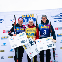 SAMSE N°8 FINALE,PEISEY, FRANCE - MARCH 15: MATHIEU GARCIA of FRA, REMI BROUTIER of FRA, EDGAR GENY of FRA March 15, 2026 in PEISEY, France. (Photo by Rodriguez Alexis / @Aleiks_photo)