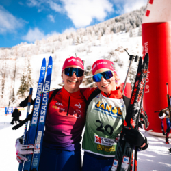 SAMSE N°8 FINALE,PEISEY, FRANCE - MARCH 15: GABRIELLE BOURGEOIS of FRA, LAURE MICHAUD of FRA March 15, 2026 in PEISEY, France. (Photo by Rodriguez Alexis / @Aleiks_photo)