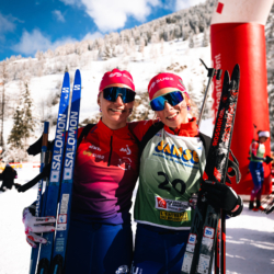SAMSE N°8 FINALE,PEISEY, FRANCE - MARCH 15: GABRIELLE BOURGEOIS of FRA, LAURE MICHAUD of FRA March 15, 2026 in PEISEY, France. (Photo by Rodriguez Alexis / @Aleiks_photo)