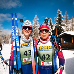SAMSE N°8 FINALE,PEISEY, FRANCE - MARCH 15: LOUISE ROBBE of FRA, LENA SAILLARD of FRA March 15, 2026 in PEISEY, France. (Photo by Rodriguez Alexis / @Aleiks_photo)