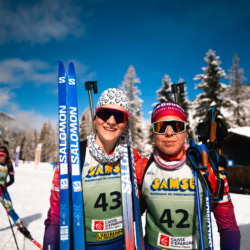 SAMSE N°8 FINALE,PEISEY, FRANCE - MARCH 15: LOUISE ROBBE of FRA, LENA SAILLARD of FRA March 15, 2026 in PEISEY, France. (Photo by Rodriguez Alexis / @Aleiks_photo)