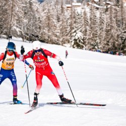 SAMSE N°8 FINALE,PEISEY, FRANCE - MARCH 15: MARTIN MINAZZI of FRA, VALENTIN BUIREY of FRA March 15, 2026 in PEISEY, France. (Photo by Rodriguez Alexis / @Aleiks_photo)