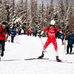 SAMSE N°8 FINALE,PEISEY, FRANCE - MARCH 15: MARTIN MINAZZI of FRA, CLEMENT ARNAUD COACH DA March 15, 2026 in PEISEY, France. (Photo by Rodriguez Alexis / @Aleiks_photo)
