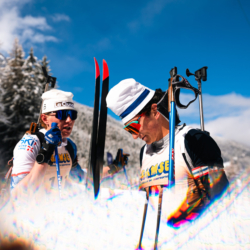 SAMSE N°8 FINALE,PEISEY, FRANCE - MARCH 15: LEO PERRILLAT BOTTONET of FRA, YANN ROGUET of FRA March 15, 2026 in PEISEY, France. (Photo by Rodriguez Alexis / @Aleiks_photo)