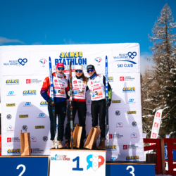 SAMSE N°8 FINALE,PEISEY, FRANCE - MARCH 15: GABRIELLE BOURGEOIS of FRA, CHLOE VERMEULEN of FRA, LEONIE CHATEIGNER-LETINOIS of FRA March 15, 2026 in PEISEY, France. (Photo by Rodriguez Alexis / @Aleiks_photo)