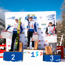 SAMSE N°8 FINALE,PEISEY, FRANCE - MARCH 15: JULES LAFOUX of FRA, YANN ROGUET of FRA, MARTIN MINAZZI of FRA March 15, 2026 in PEISEY, France. (Photo by Rodriguez Alexis / @Aleiks_photo)