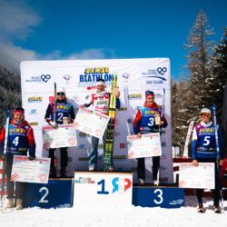 SAMSE N°8 FINALE,PEISEY, FRANCE - MARCH 15: GABRIELLE BOURGEOIS of FRA, CHLOE VERMEULEN of FRA, PAULINE LAFOUX of FRA, NOEMIE PENALVERT of FRA, LOUANE ADAM of FRA March 15, 2026 in PEISEY, France. (Photo by Rodriguez Alexis / @Aleiks_photo)