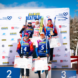SAMSE N°8 FINALE,PEISEY, FRANCE - MARCH 15: GABRIELLE BOURGEOIS of FRA, CHLOE VERMEULEN of FRA, PAULINE LAFOUX of FRA, NOEMIE PENALVERT of FRA, LOUANE ADAM of FRA March 15, 2026 in PEISEY, France. (Photo by Rodriguez Alexis / @Aleiks_photo)