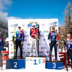 SAMSE N°8 FINALE,PEISEY, FRANCE - MARCH 15: YANN ROGUET of FRA, JULES LAFOUX of FRA, MARTIN MINAZZI of FRA, RAPHAEL KERGOAT of FRA, CLEMENT SCHOTT of FRA March 15, 2026 in PEISEY, France. (Photo by Rodriguez Alexis / @Aleiks_photo)