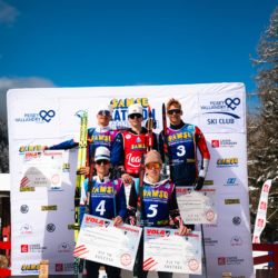 SAMSE N°8 FINALE,PEISEY, FRANCE - MARCH 15: YANN ROGUET of FRA, JULES LAFOUX of FRA, MARTIN MINAZZI of FRA, RAPHAEL KERGOAT of FRA, CLEMENT SCHOTT of FRA March 15, 2026 in PEISEY, France. (Photo by Rodriguez Alexis / @Aleiks_photo)
