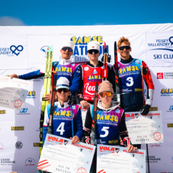 SAMSE N°8 FINALE,PEISEY, FRANCE - MARCH 15: YANN ROGUET of FRA, JULES LAFOUX of FRA, MARTIN MINAZZI of FRA, RAPHAEL KERGOAT of FRA, CLEMENT SCHOTT of FRA March 15, 2026 in PEISEY, France. (Photo by Rodriguez Alexis / @Aleiks_photo)