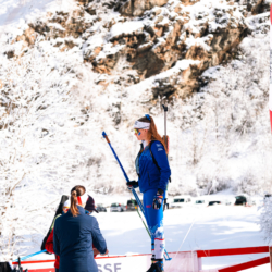 SAMSE N°8 FINALE,PEISEY, FRANCE - MARCH 15: LOUANE ADAM of FRA March 15, 2026 in PEISEY, France. (Photo by Rodriguez Alexis / @Aleiks_photo)