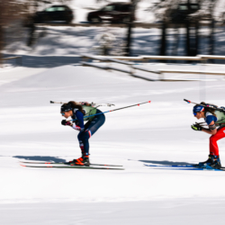 SAMSE N°8 FINALE,PEISEY, FRANCE - MARCH 15: LOLA BUGEAUD of FRA, LEONIE JEANNIER of FRA March 15, 2026 in PEISEY, France. (Photo by Rodriguez Alexis / @Aleiks_photo)
