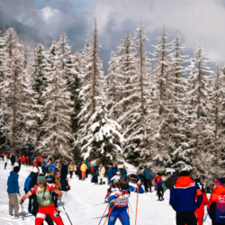 SAMSE N°8 FINALE,PEISEY, FRANCE - MARCH 15: JANIE PICARD of FRA, PAULINE LAFOUX of FRA March 15, 2026 in PEISEY, France. (Photo by Rodriguez Alexis / @Aleiks_photo)