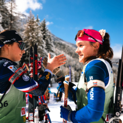 SAMSE N°8 FINALE,PEISEY, FRANCE - MARCH 15: LOLA BUGEAUD of FRA, CHLOE ORVAIN of FRA March 15, 2026 in PEISEY, France. (Photo by Rodriguez Alexis / @Aleiks_photo)