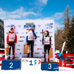 SAMSE N°8 FINALE,PEISEY, FRANCE - MARCH 15: ROSALIE ODILE of FRA, JULIETTE OLIVA of FRA, MATILDA DODOS of FRA March 15, 2026 in PEISEY, France. (Photo by Rodriguez Alexis / @Aleiks_photo)
