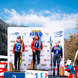 SAMSE N°8 FINALE,PEISEY, FRANCE - MARCH 15: FANY BERTRAND of FRA, LEONIE JEANNIER of FRA, ARMAND NAMOU CANDAU of FRA March 15, 2026 in PEISEY, France. (Photo by Rodriguez Alexis / @Aleiks_photo)