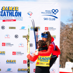 SAMSE N°8 FINALE,PEISEY, FRANCE - MARCH 15: FANY BERTRAND of FRA, LEONIE JEANNIER of FRA March 15, 2026 in PEISEY, France. (Photo by Rodriguez Alexis / @Aleiks_photo)
