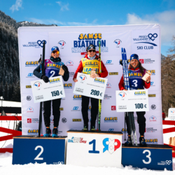 SAMSE N°8 FINALE,PEISEY, FRANCE - MARCH 15: LISA SIBERCHICOT of FRA, FANY BERTRAND of FRA, LEONIE JEANNIER of FRA March 15, 2026 in PEISEY, France. (Photo by Rodriguez Alexis / @Aleiks_photo)
