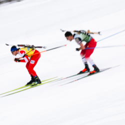 SAMSE N°8 FINALE,PEISEY, FRANCE - MARCH 15: REMI BROUTIER of FRA, MATHIEU GARCIA of FRA March 15, 2026 in PEISEY, France. (Photo by Rodriguez Alexis / @Aleiks_photo)