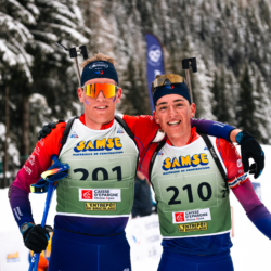 SAMSE N°8 FINALE,PEISEY, FRANCE - MARCH 15: ENZO BOUILLET of FRA, ILANN DUPONT of FRA March 15, 2026 in PEISEY, France. (Photo by Rodriguez Alexis / @Aleiks_photo)