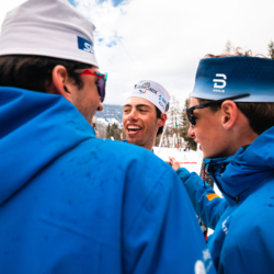 SAMSE N°8 FINALE,PEISEY, FRANCE - MARCH 15: YANN ROGUET of FRA, LIONEL JOUANNAUD of FRA, MARTIN SEIGNEUR of FRA March 15, 2026 in PEISEY, France. (Photo by Rodriguez Alexis / @Aleiks_photo)